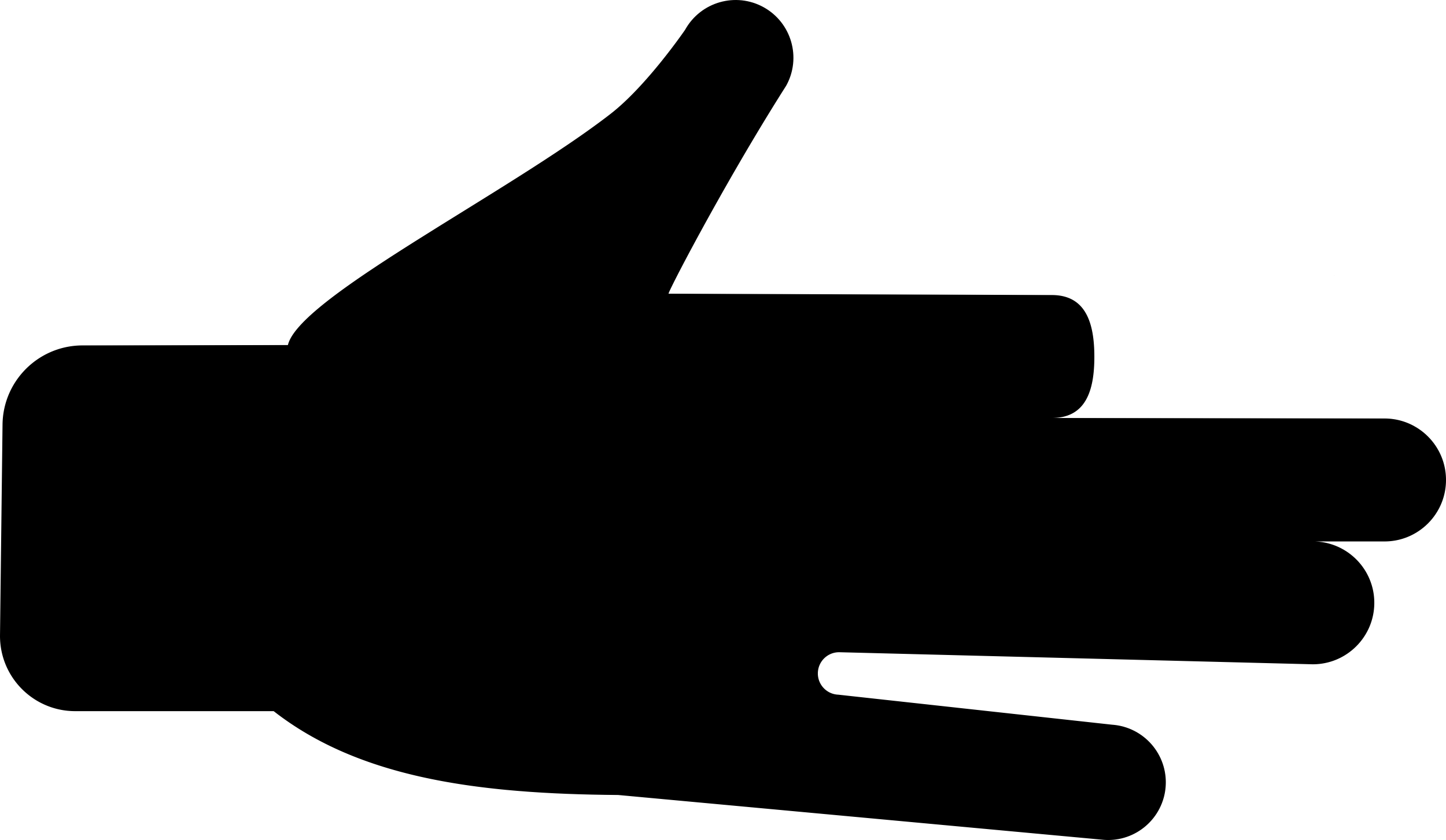 Hand Silhouette With Flexed Forefinger Line Art Svg Vector Free Vectors